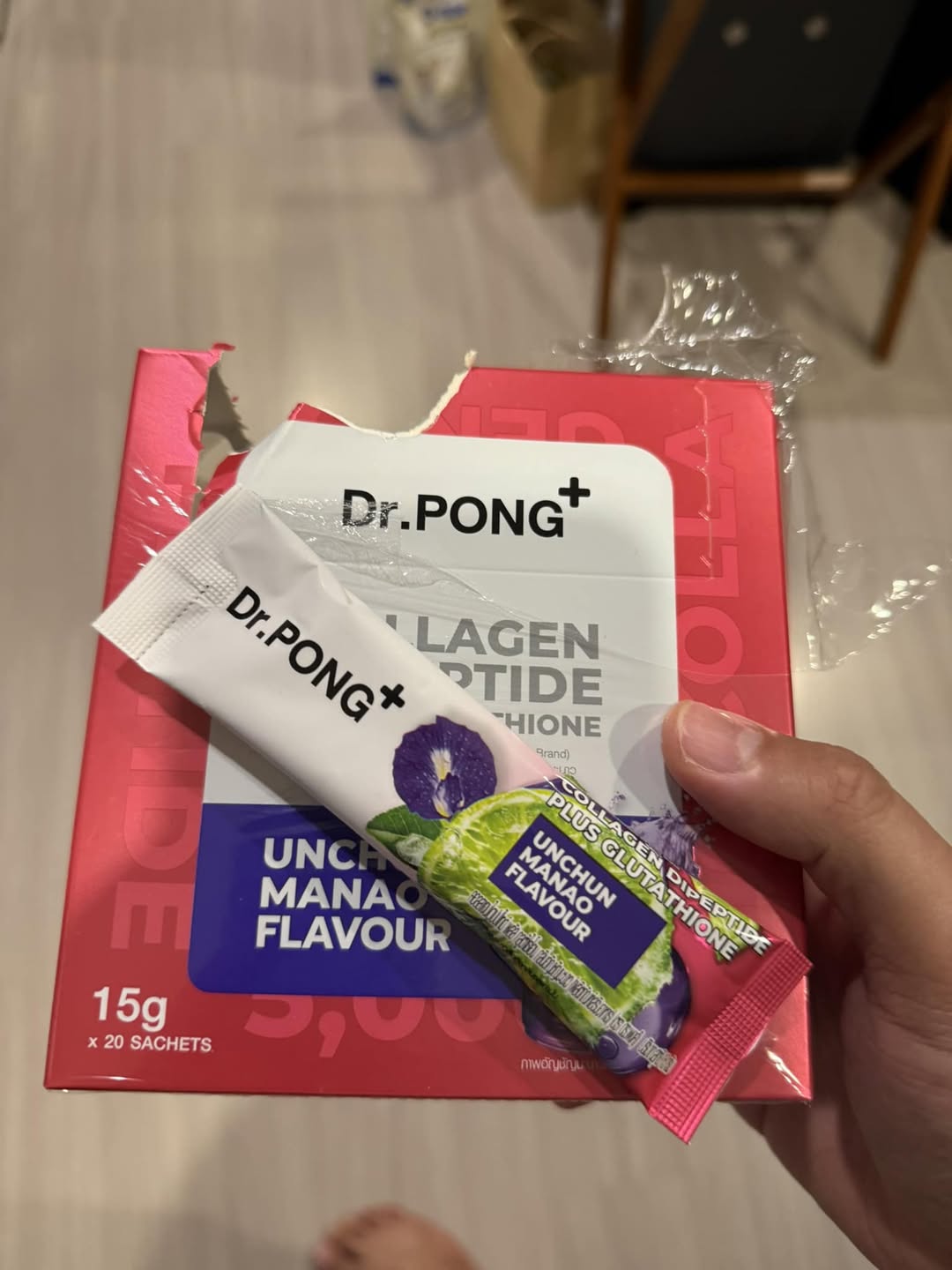 Collagen ของ Dr. Pong รสชาติอร่อย ออก e-Receipt ได้ด้วย