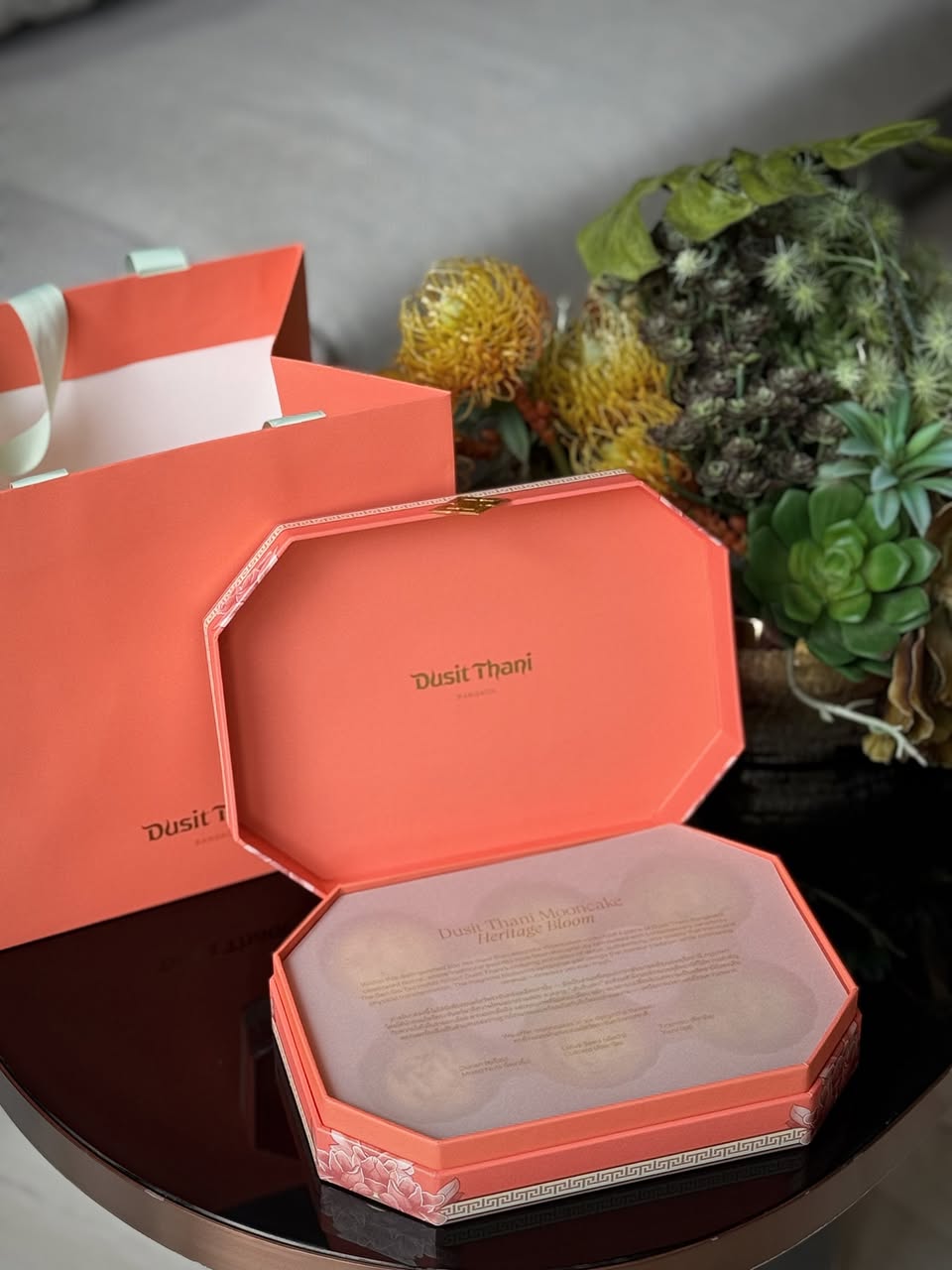 ขนมไหว้พระจันทร์ Dusit Thani Heritage Bloom Collection รูปที่ 3
