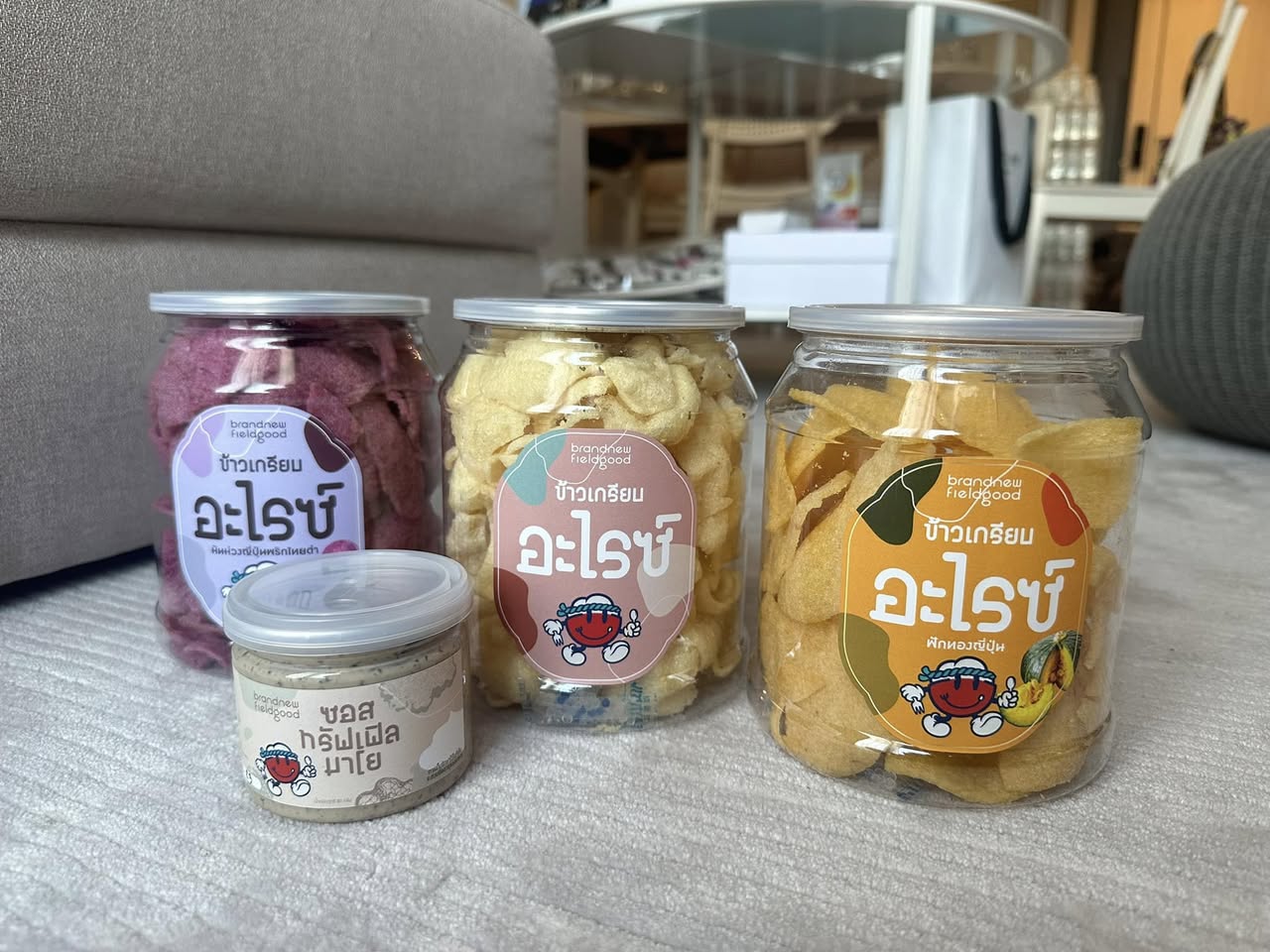 Field Good ข้าวเกรียบอะไรซ์ รสใหม่ ฟักทองญี่ปุ่น-มันม่วง