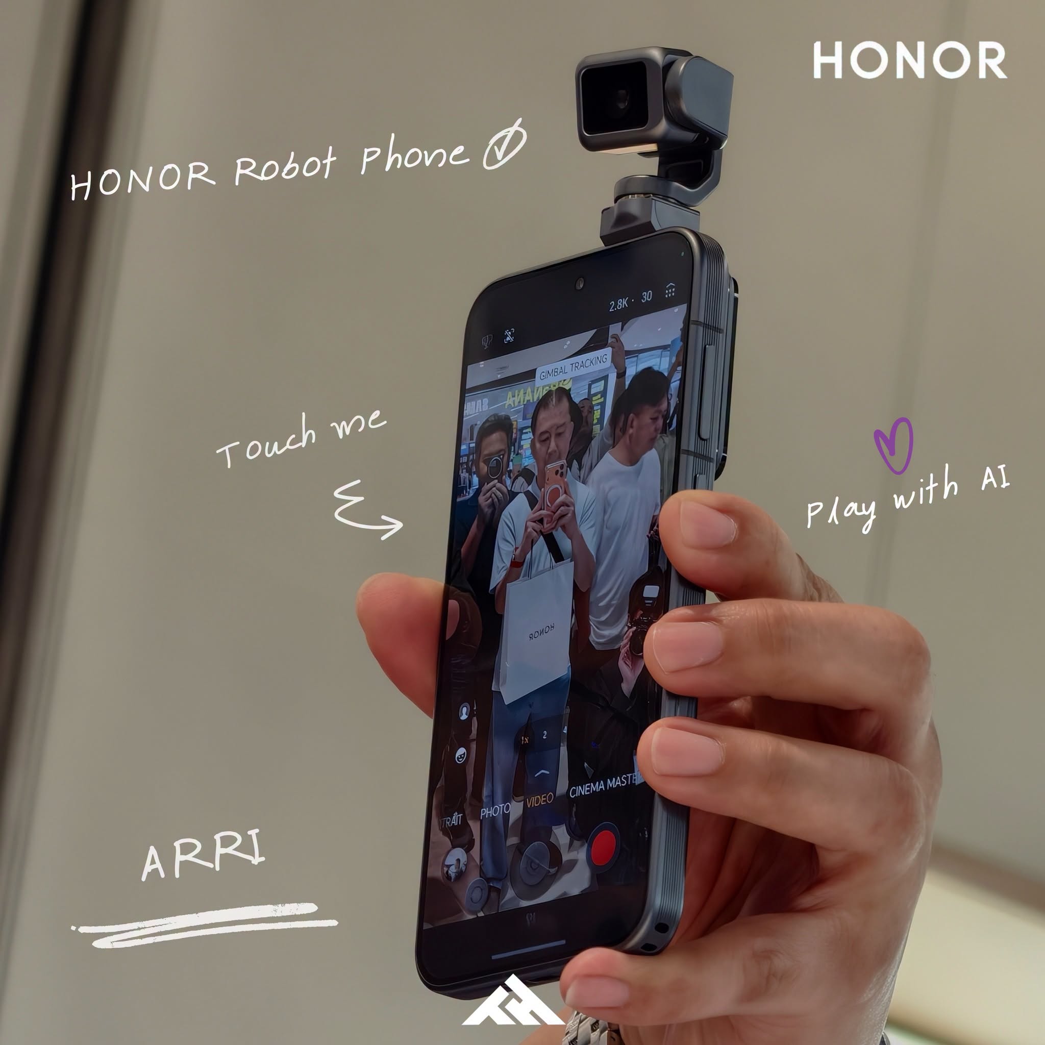 HONOR Robot Phone กล้องแขนกลที่ยกตัวและติดตามหน้าคุณได้จริง รูปที่ 1