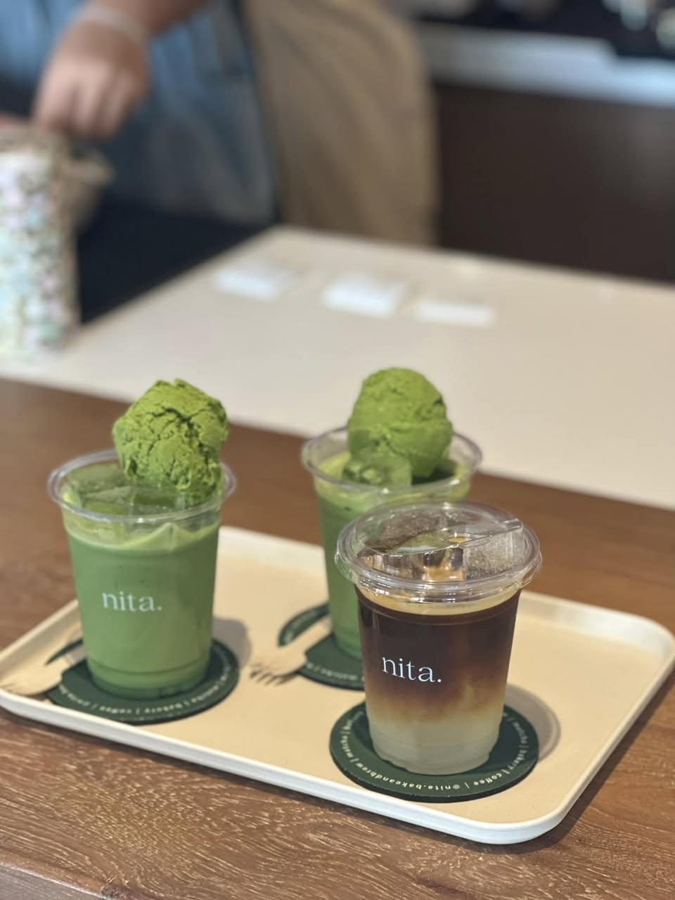 ชาเขียวร้านแถวบ้าน nita.bakeandbrew เข้มข้น รูปที่ 2