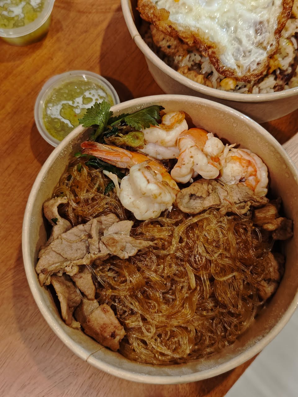 Papa Loves You รอบสอง ข้าวผัดกุนเชียงหมูยอ และกุ้งอบวุ้นเส้น